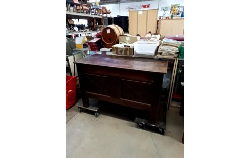 COFFRE MAIE CHÊNE FONCÉ