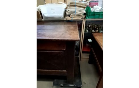 COFFRE MAIE CHÊNE FONCÉ