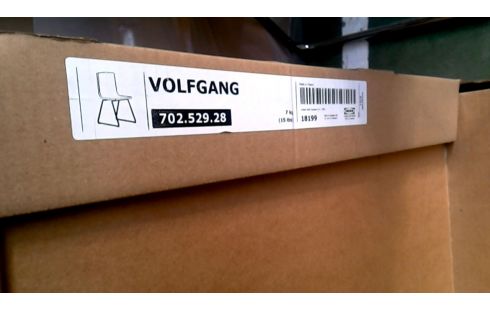 2 CHAISES IKEA NOIR SIMILI CUIR CHROME