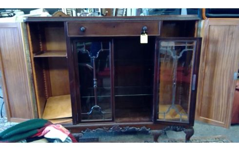 KAST, , BIBLIOTHEEKKAST CHIPPENDALE NOTENBOOM