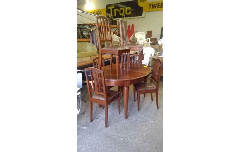 MESA, , 6 SILLAS ART DECO