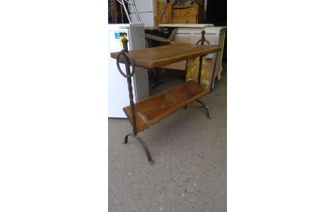 DESSERTE CHENE FER FORGE