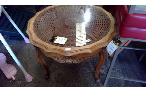 TABLE BASSE RONDE STYLE LOUIS XV