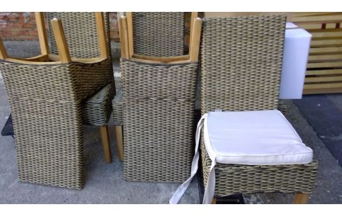 SERIE DE 6 CHAISES OSIER