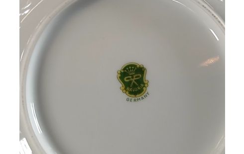 ASSIETTE DECO fruits bord dore bavaria lot 6