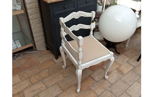 FAUTEUIL COIN DE FEU PATINE