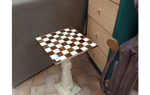 JEU ECHECS ALBATRE SUR PIED