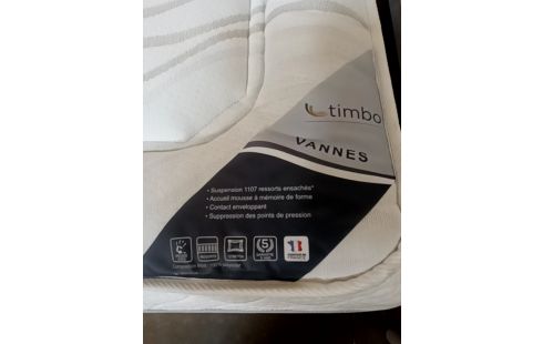 MATELAS A RESSORTS ENSACHÉS 160/200 TIMBO