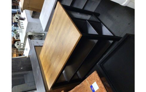 MEUBLE ILOT CENTRALE NOIR DESSUS CHENE