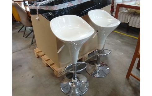 TABOURET DE BAR BLANC L'UNITE