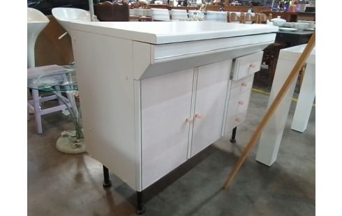 MEUBLE SALLE DE BAIN 2 PORTES 4 TIROIRS