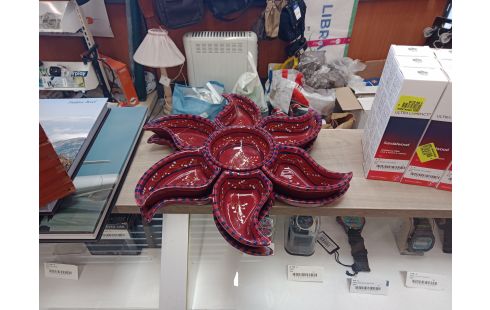 PLATEAU APÉRITIF ROUGE ET BLEU