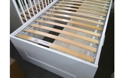 LIT IKEA 90X200 BLANC AVEC 2T ET LATTES