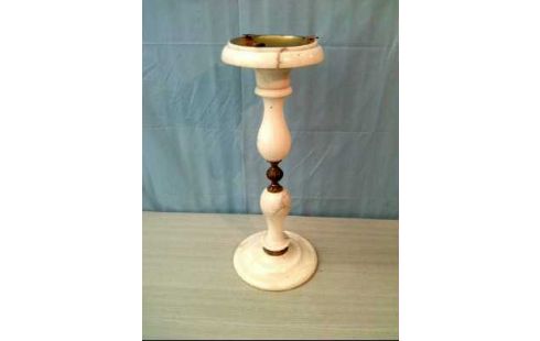 ASCHENBECHER WEIß MARMORSÄULE GOLDF.