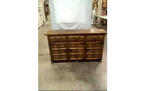 SIDEBOARD 3-SCHUBL. 3-TÜREN HOLZ VERZIERT