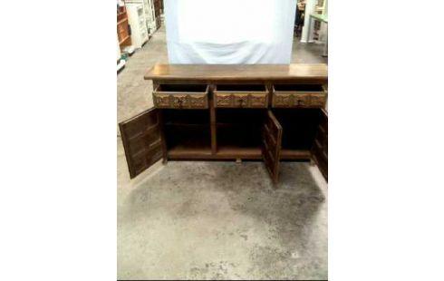 SIDEBOARD 3-SCHUBL. 3-TÜREN HOLZ VERZIERT