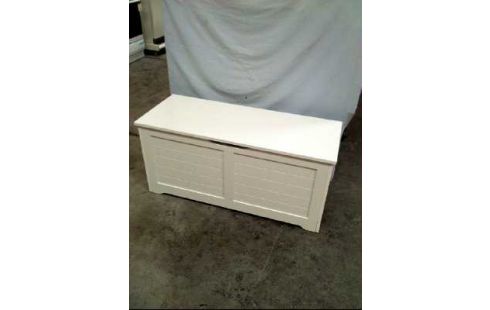 BANKTRUHE HOLZ WEIß <VASAGLE>