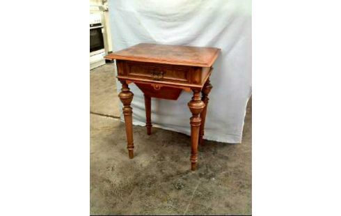 NÄHTISCH HOLZ NUSSB. JUGENDSTIL 1-SCHUBL.