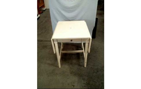 TISCH AUFKLAPPBAR 1-SCHUBLADE WEIß