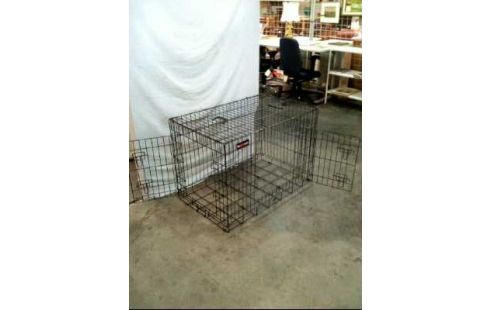 HASENKÄFIG 2 TÜREN SCHWARZ METALL