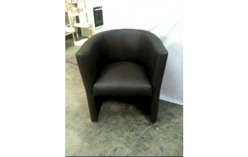 SESSEL MIT ARMLEHNE LEDEROPTIK SCHWARZ