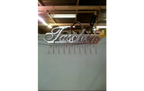 GARDEROBENHAKEN METALL SILBERFARBEN <TASCHEN>