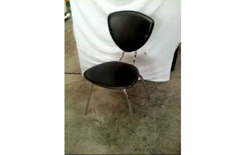 STUHL METALL LEDEROPT. SCHWARZ