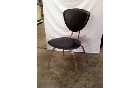 STUHL METALL LEDEROPT. SCHWARZ