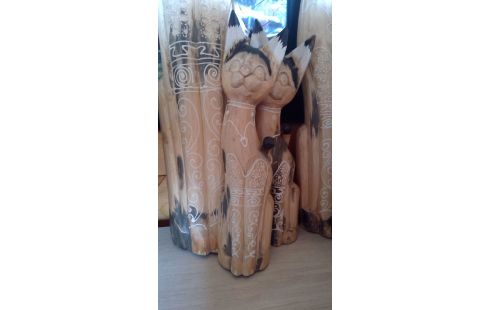 HOUTEN BEELD  KATTENSET V5