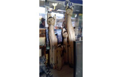 HOUTEN BEELD  KATTENSET V5