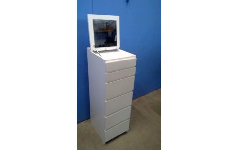 LADENKAST HOOG WIT MET SPIEGEL