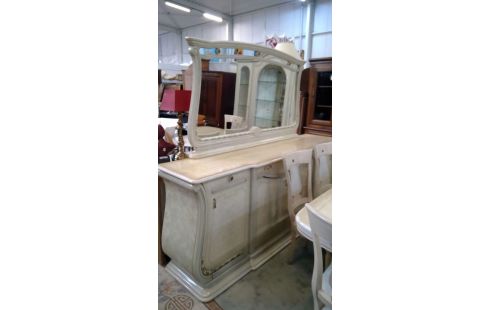 ESSZIMMER MODERN GLÄNZEND CREMEFARBEN