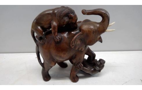 HOUTEN BEELD OLIFANT