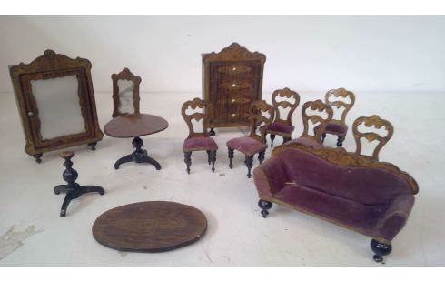 OUD SPEELGOED POPPENHUIS MEUBELTJES