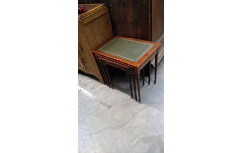 BIJZETTAFELTJES 3 STUKS LEDER BLAD