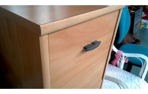 NÄHSCHRÄNKCHEN 3 SCHUBLADEN ESCHE LOOK