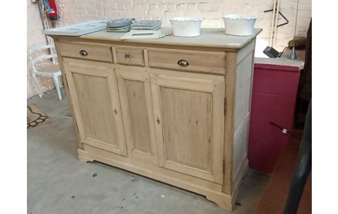 DRESSE BOIS BLANC DÉCAPÉE 19E