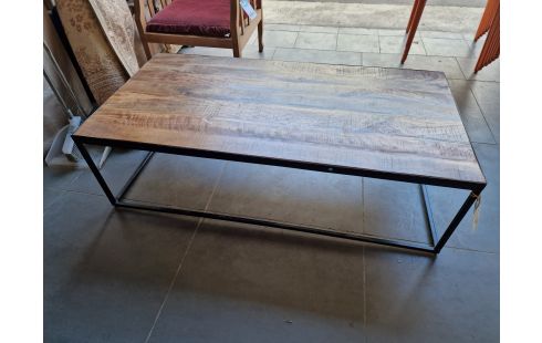 TABLE BASSE MODERNE BOIS ET MÉTAL