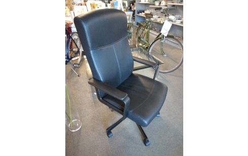 FAUTEUIL DE BUREAU SKAI NOIR