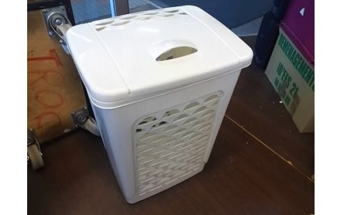 PANIER A LINGE BLANC