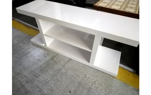 MEUBLE TV LAQUE BLANC