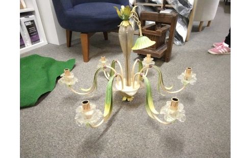 LUSTRE METAL VERRE MURANO