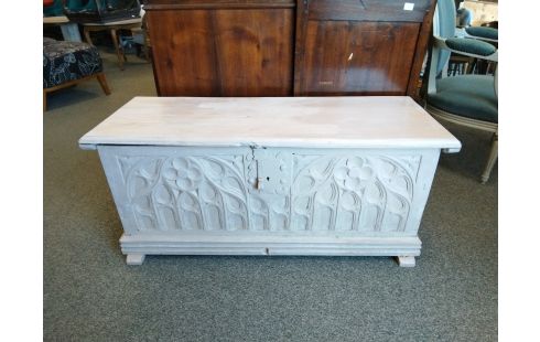 COFFRE ANCIEN PATINÉ