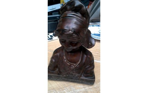 BUSTO BRONCE COLOR YESO