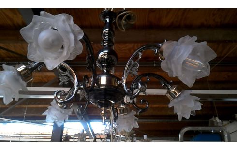 LÁMPARA DE TECHO RAMA LATÓN