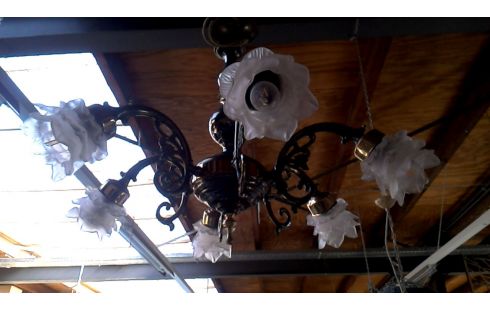 LÁMPARA DE TECHO RAMA LATÓN