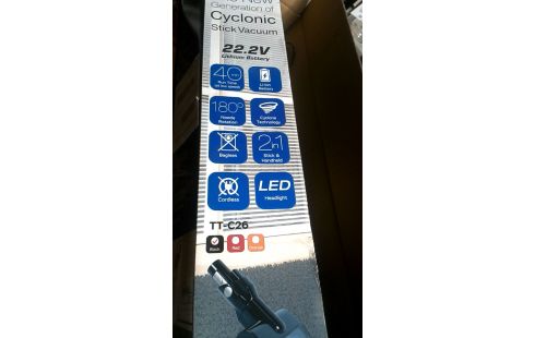 STOFZUIGER BATTERIJ TURBO TRONIC CYCLONE 26