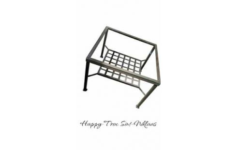 TABLE DE SALON IKEA BRUN METAL GLACE