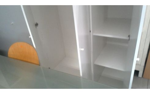 KLEIDERSCHRANK 1 IKEA WEISS 3 TÜREN DAS STÜCK