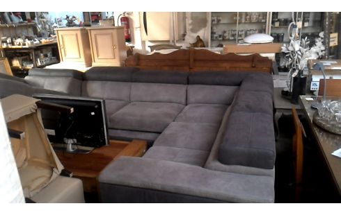 WOHNZIMMER GRAU MIKROFASER